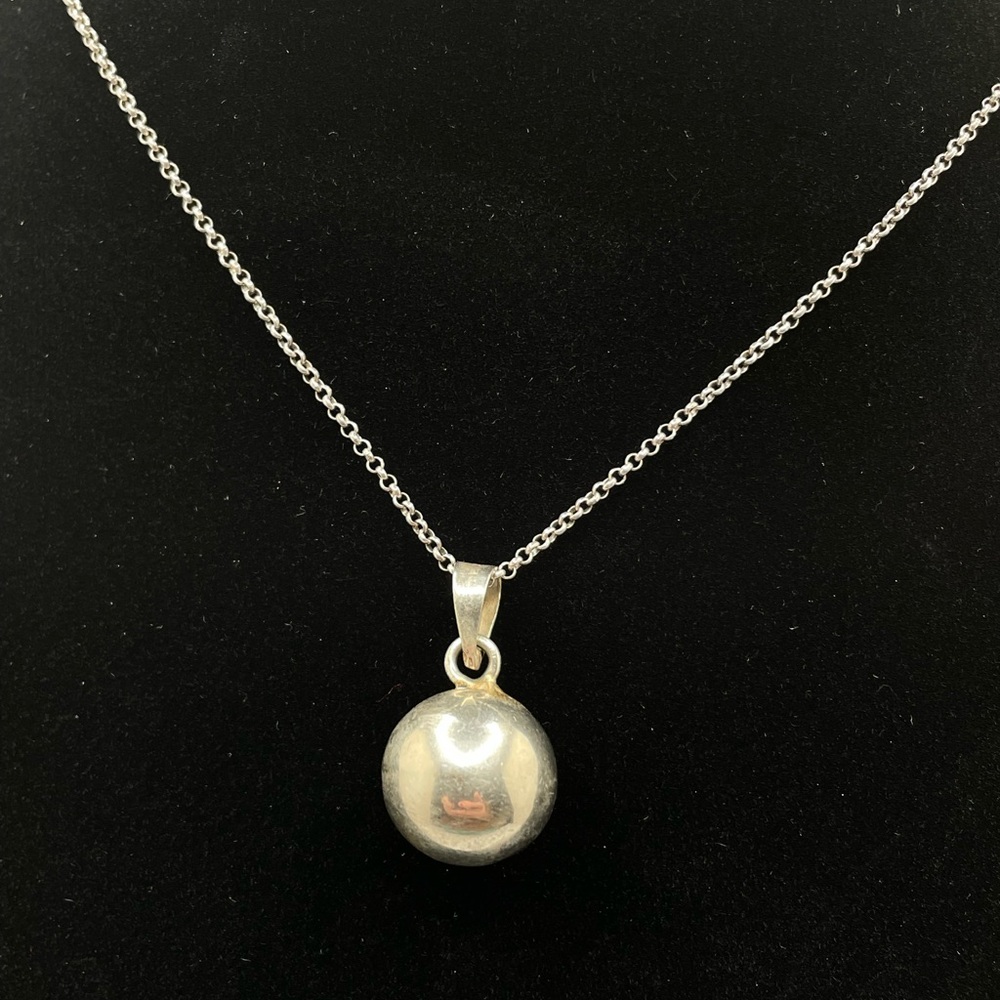 Sterling Chime ball necklace!